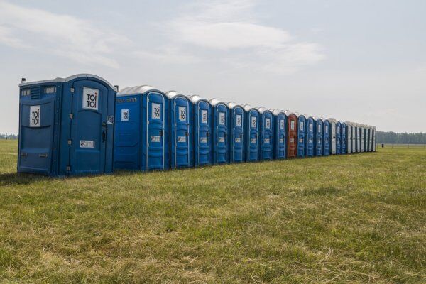 Portable Bio-Toilets & How It Can Change the Sanitation System in India 1 Portable Bio-Toilets Placed in a Open Field